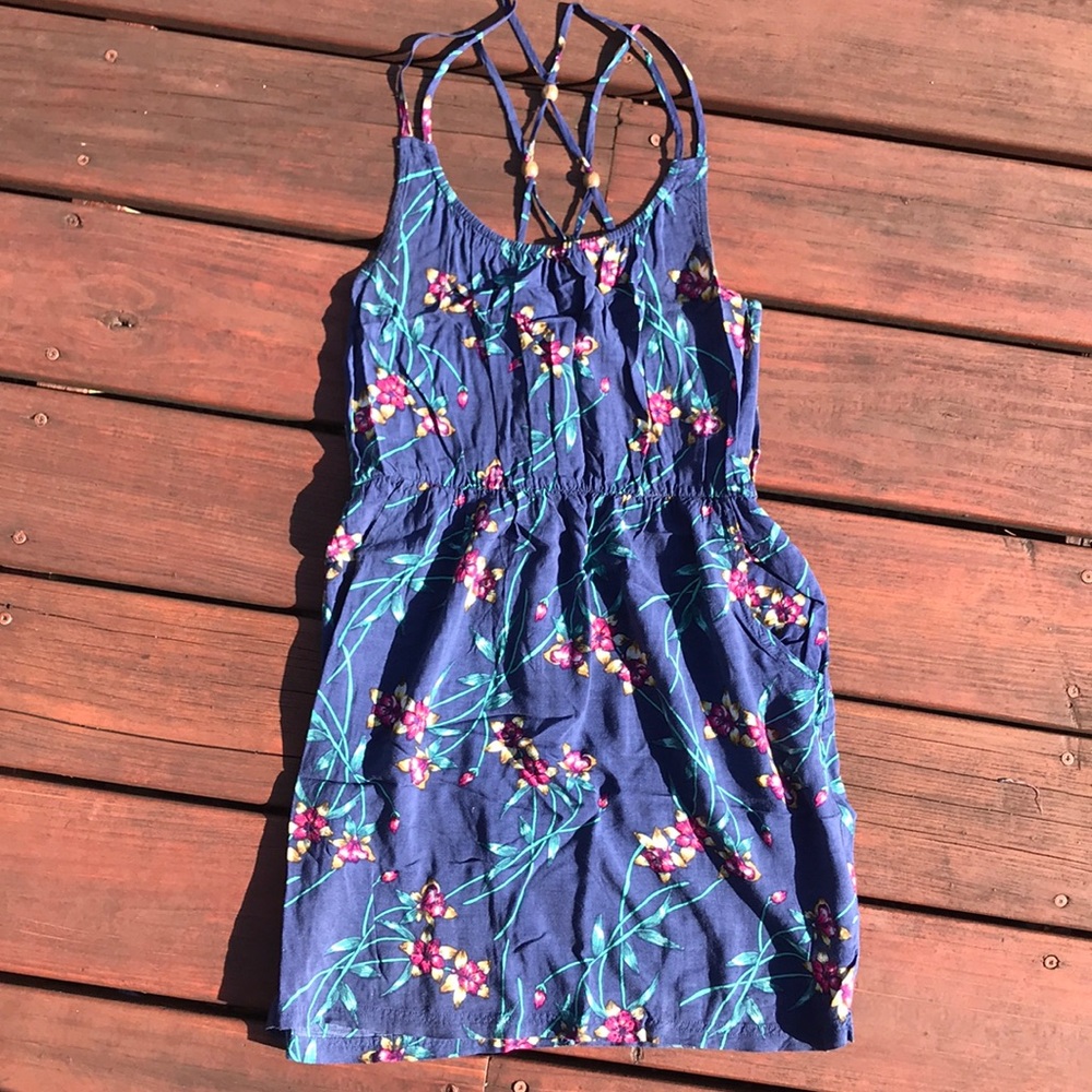 Navy blue summer dress